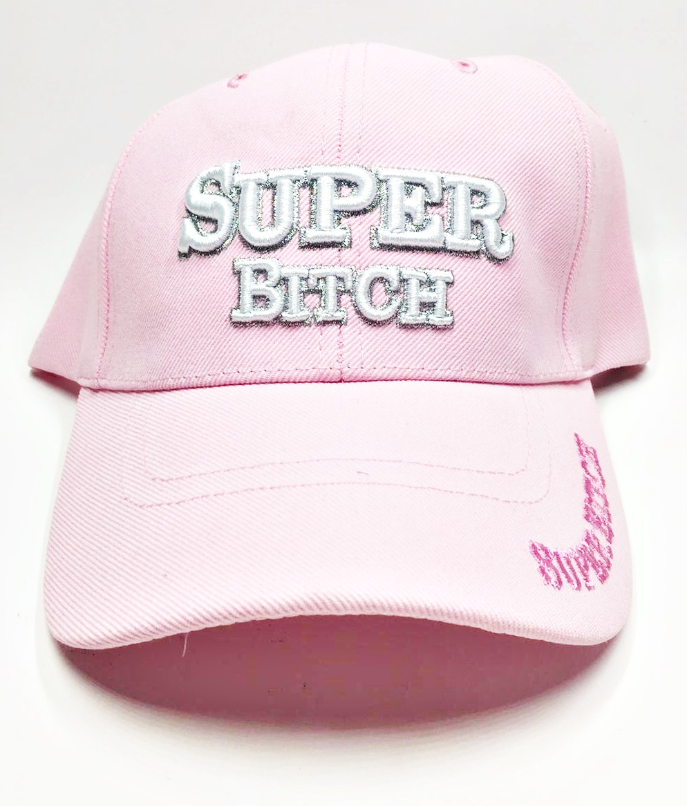 pastel pink baseball hat