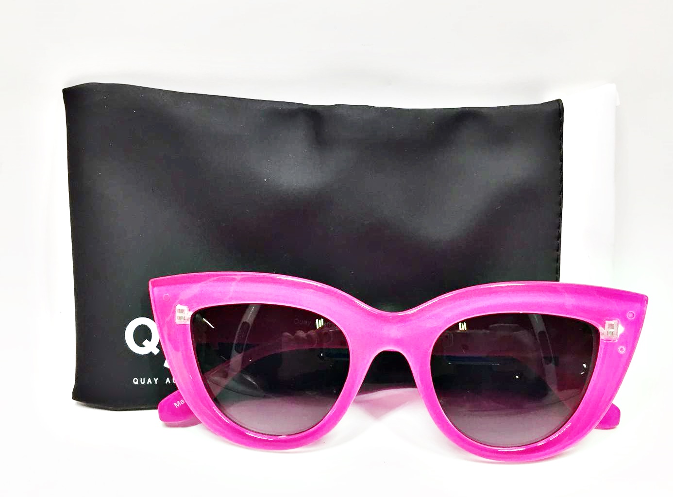 pink frame sunglasses