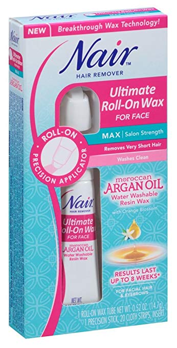 Nair Hair Remover Ultimate Roll On Wax For Face 0 5 Oz Ea Pack