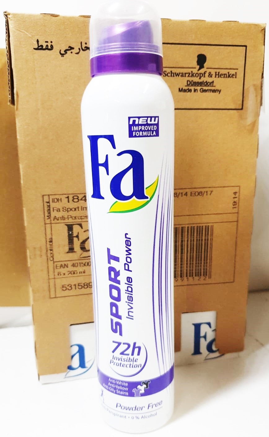 Fa Deodorant Spray Sport Invisible Power (Pack of Two) eBay