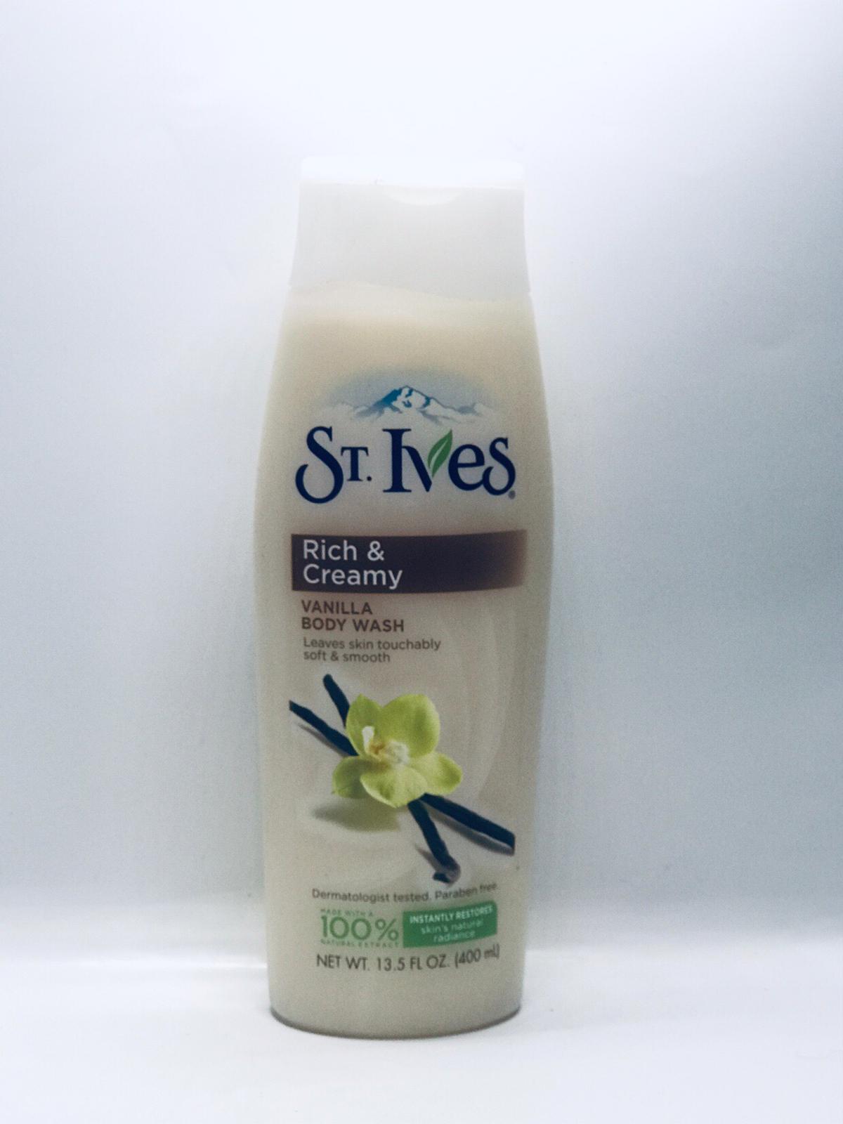 St. Ives Rich and Creamy Vanilla Body Wash 13.5oz 77043101582 eBay