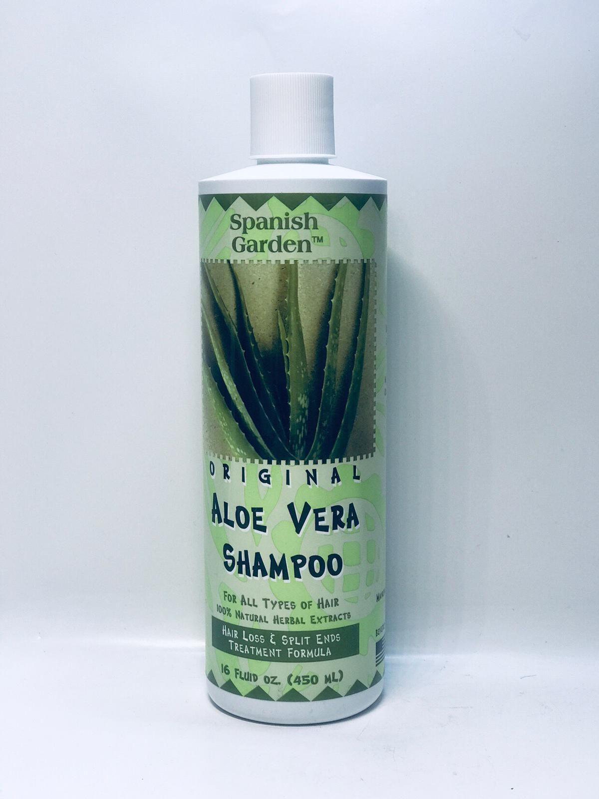 Spanish Garden Original Aloe Vera Shampoo For All Hair Type 16 Oz