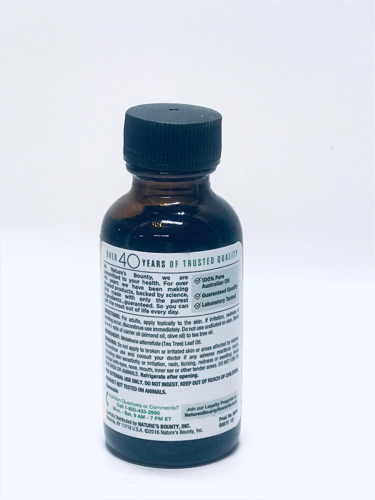 Nature's Bounty Tea Tree Oil Natural Skin Aid 1oz eBay