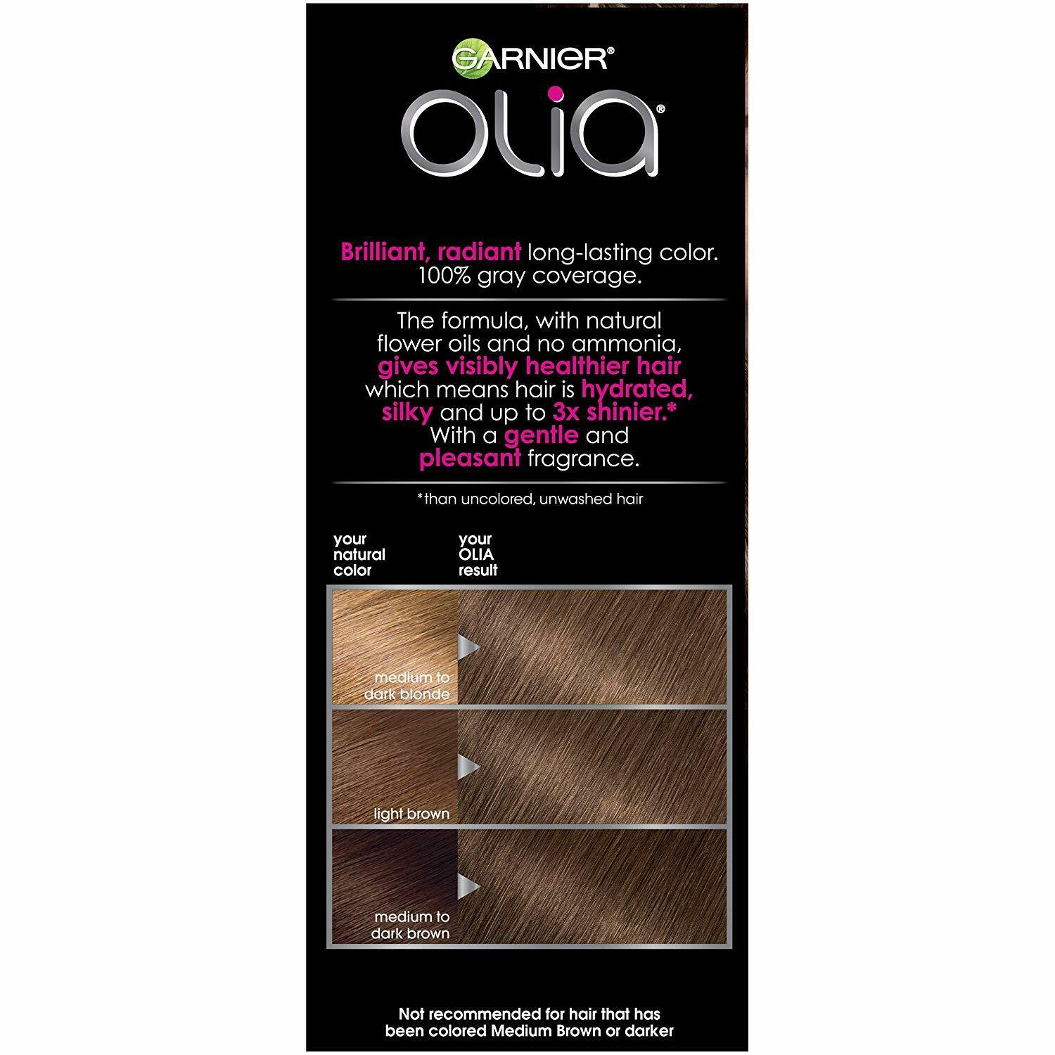 Garnier Olia Brilliant Color Permanent Hair Color 6.0 Light Brown