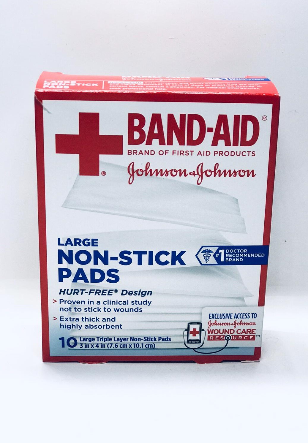 BandAid NonStick Pads, Large, 10 count 381371161430 eBay