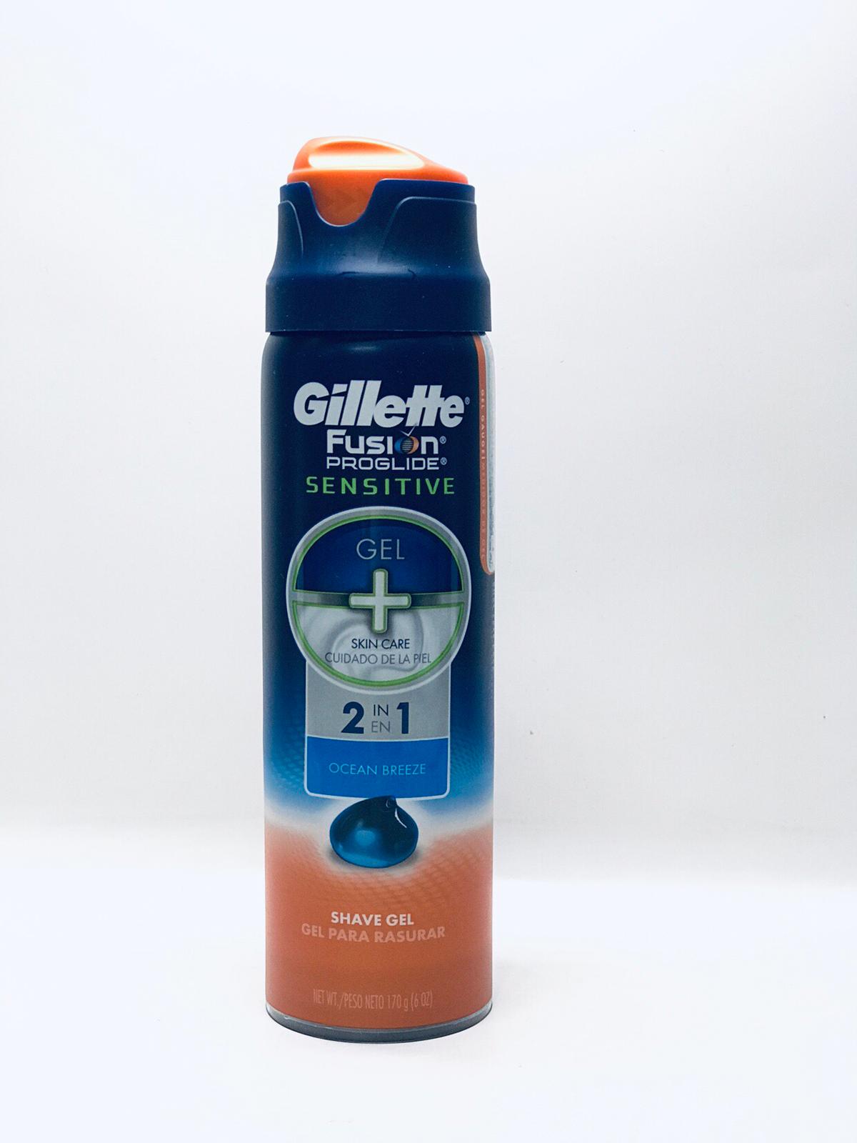 Gillette Fusion Proglide Sensitive Shave Gel - Active Sport 6oz ...