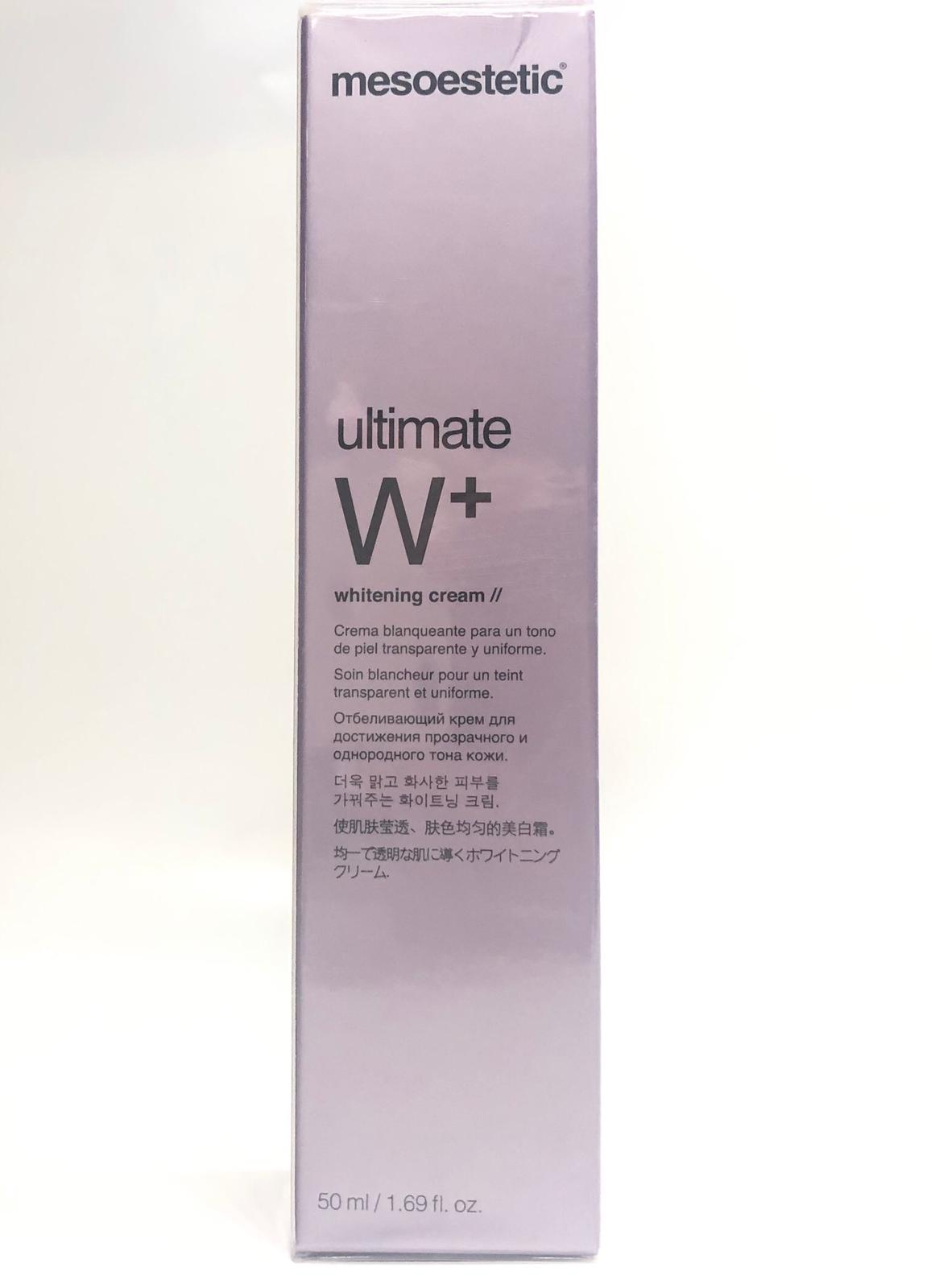 Mesoestetic Ultimate W+ Whitening Cream,1.69 Oz, Retail Price 78.90