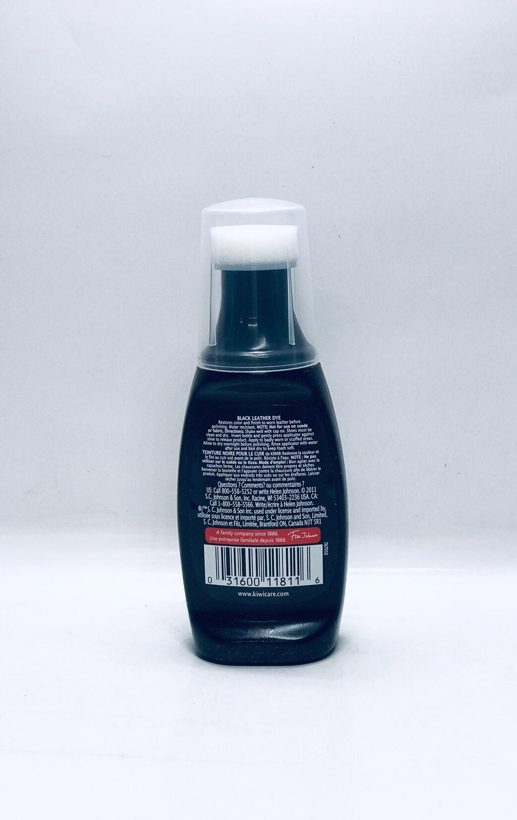 kiwi black leather dye