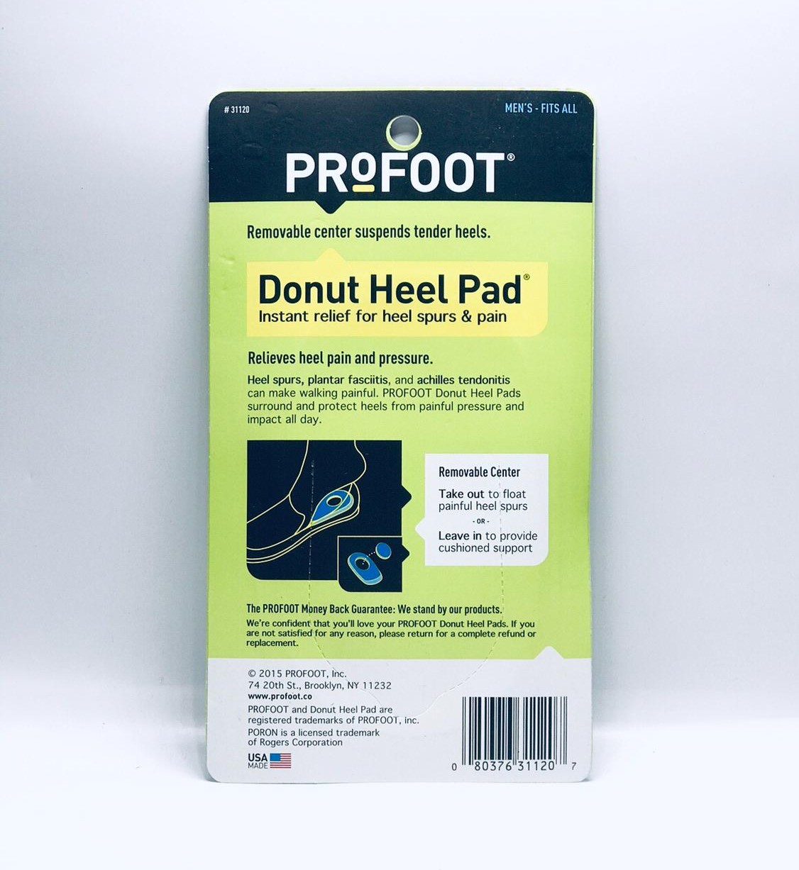 ProFoot Men's Donut Heel Pad, 1 Pair Each SRP 11 eBay