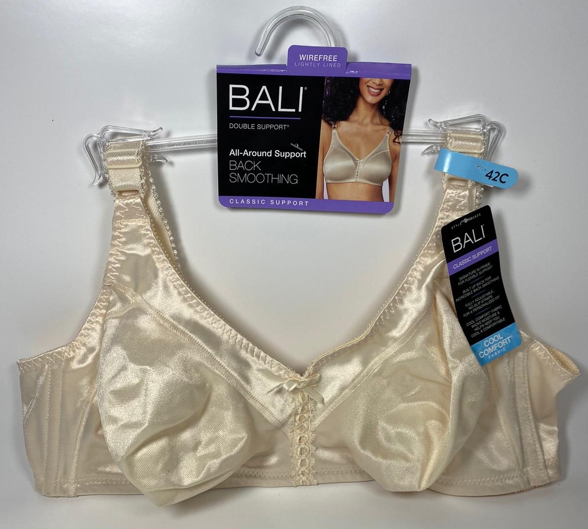 Bali Double Support Cool Comfort Wirefree Bra 3820, 42C 85447511548 eBay