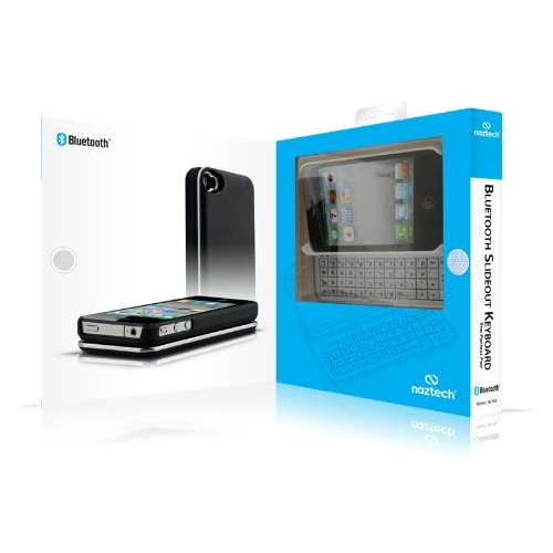 Naztech 11918 Ultrathin Sliding Bluetooth Keyboard for Apple iPhone 4
