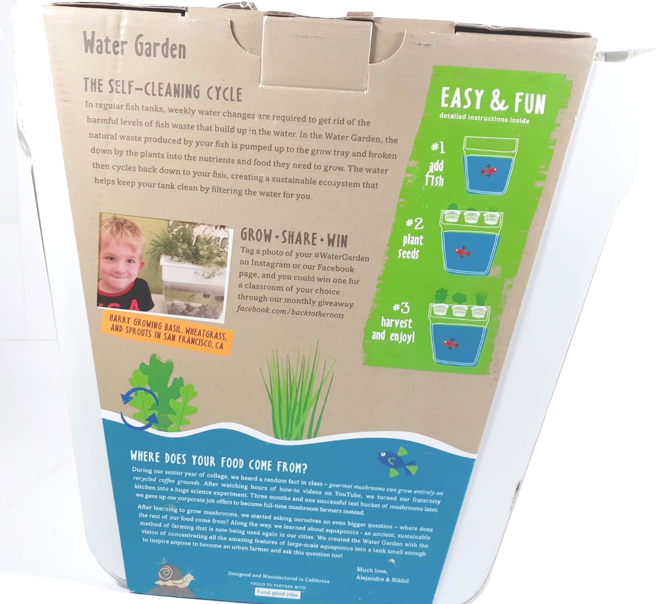 Back To The Roots Water Garden Self-Cleaning Mini 