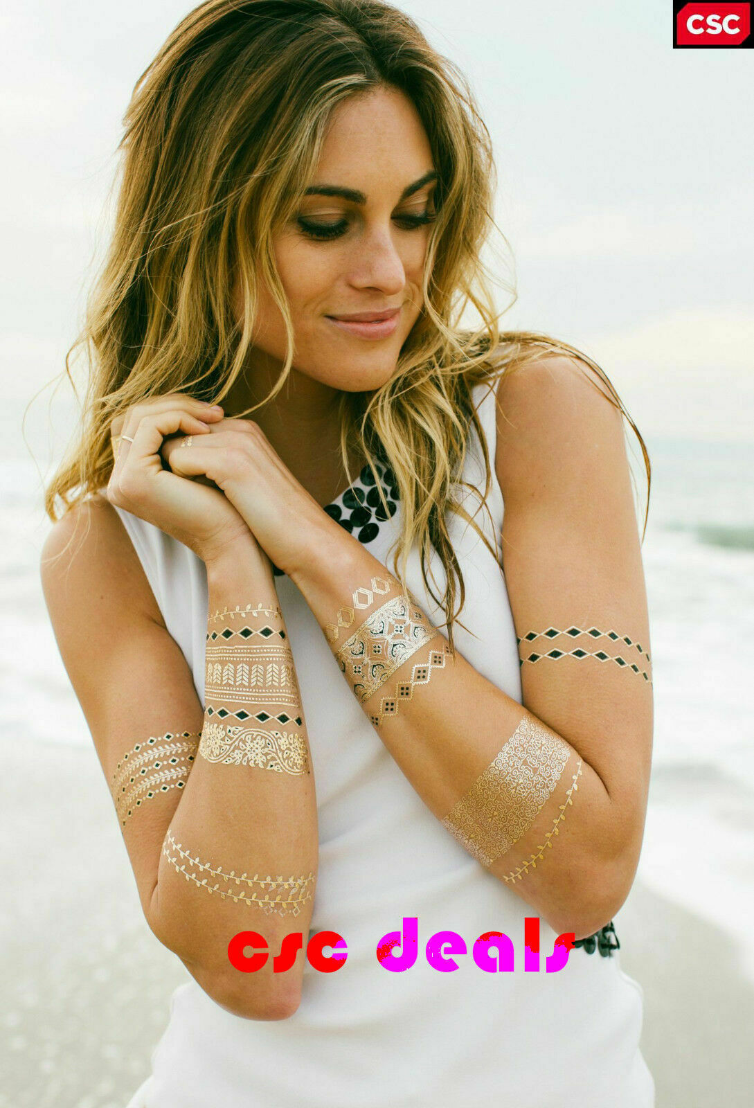 Lulu Dk Temporary Metallic Sexy Body Tattoos (Mulholland), 1