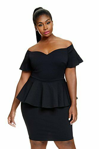 scuba peplum dress