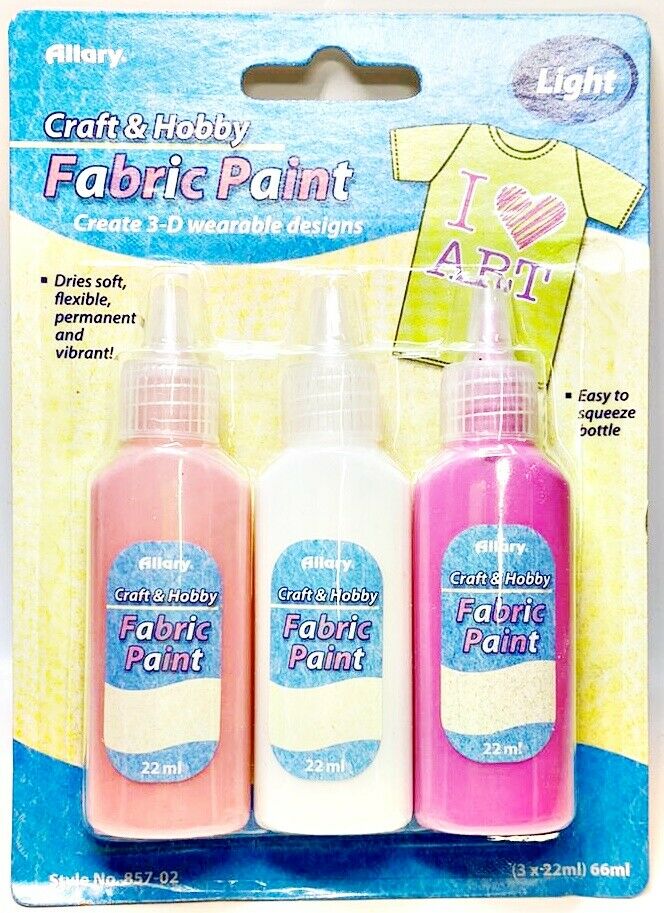 Allary Craft & Hobby #857-02 Fabric Paint, Light 750557857014 | eBay