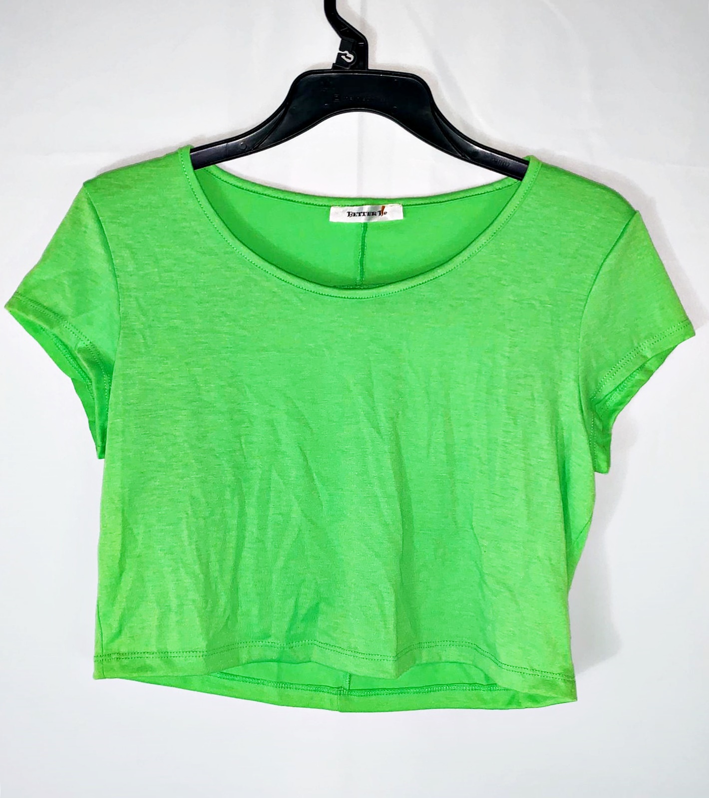 neon green cut out top