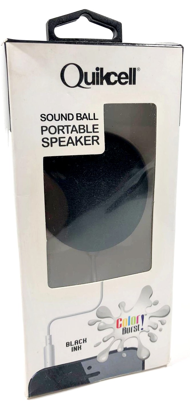 Quikcell Sound Ball Universal Mini Speaker, Black Ink 846537030550 eBay