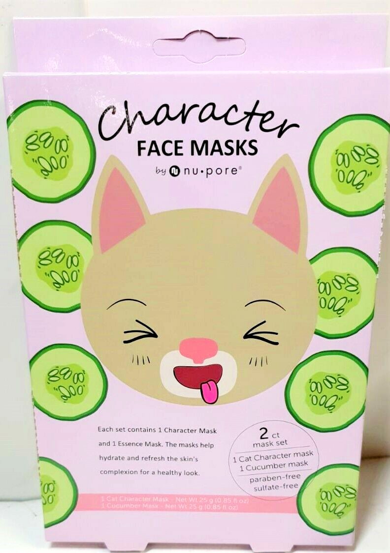 Nu Pore Katze Charakter Gurke Feuchtigkeitsspendend Gesichts Maske 2 Anzahl Ebay