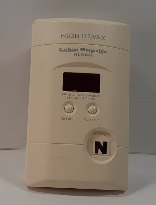 NightHawk PlugIn Carbon Monoxide Alarm with Digital Display and 9Volt