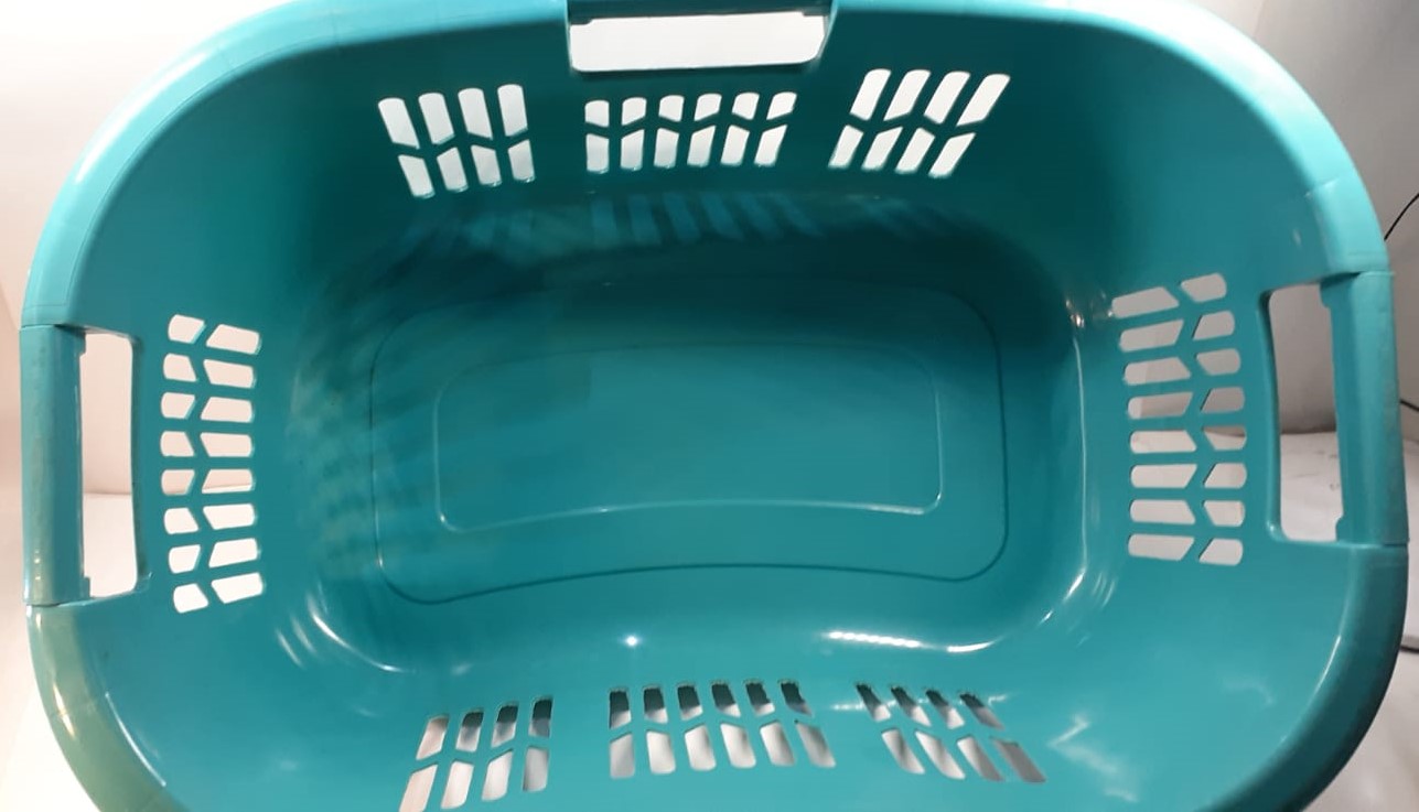 Rubbermaid Hip Hugger Laundry Basket, Standard, Green, 1.86 cu ft eBay