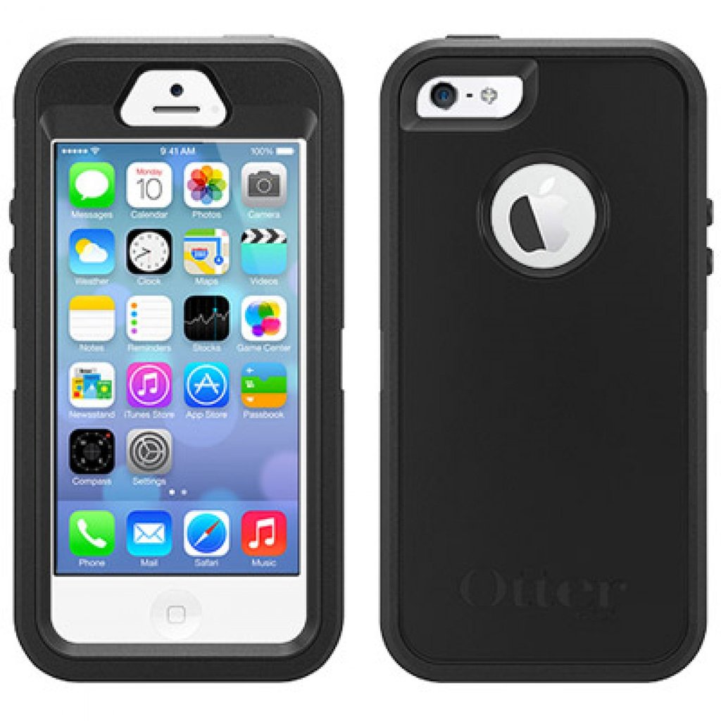 Otterbox Defender Series Rugged Protection Case For Iphone 5 5s Black Ebay