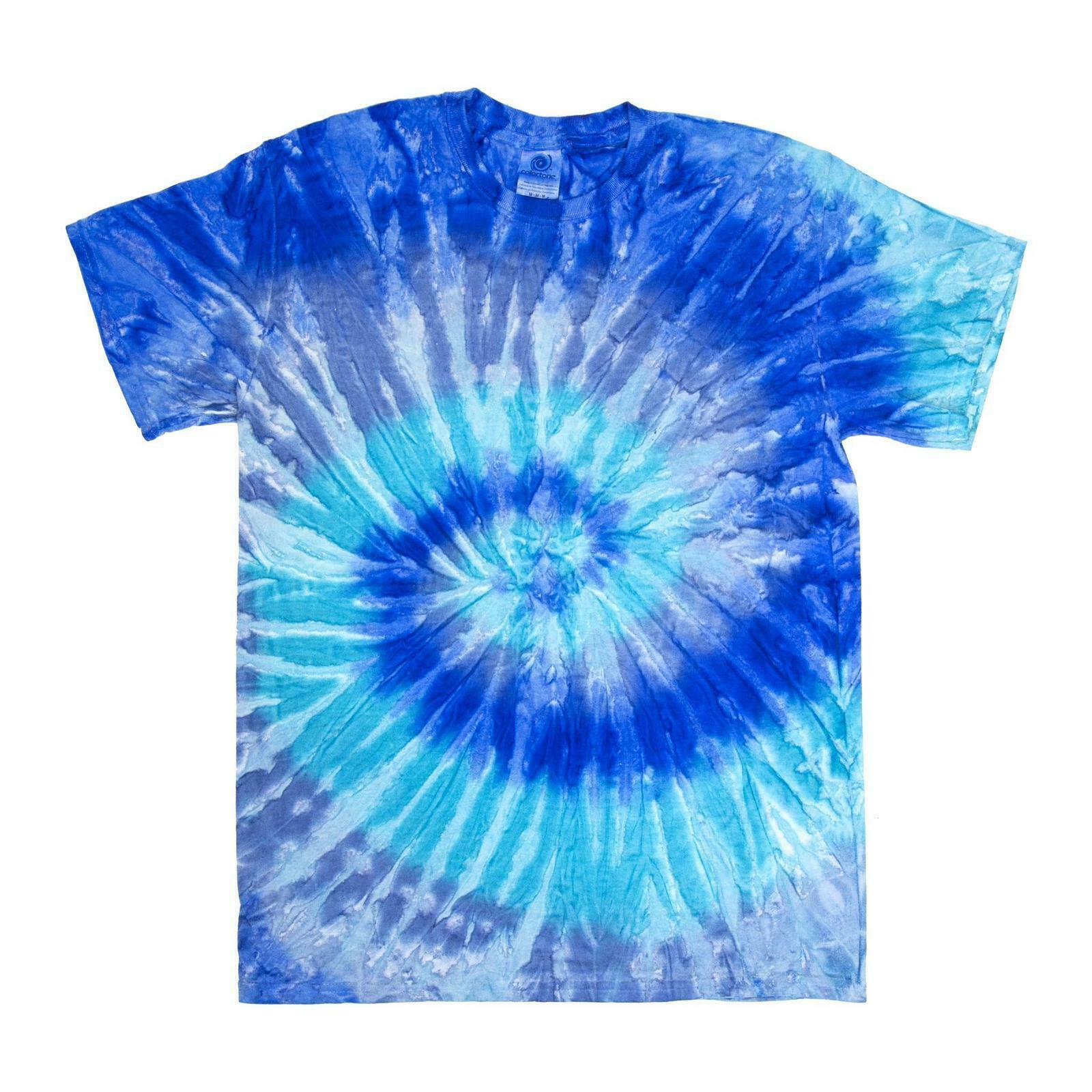Gildan Men's Tie Dye Basic Crew Neck T-Shirt, Blue, Small | eBay