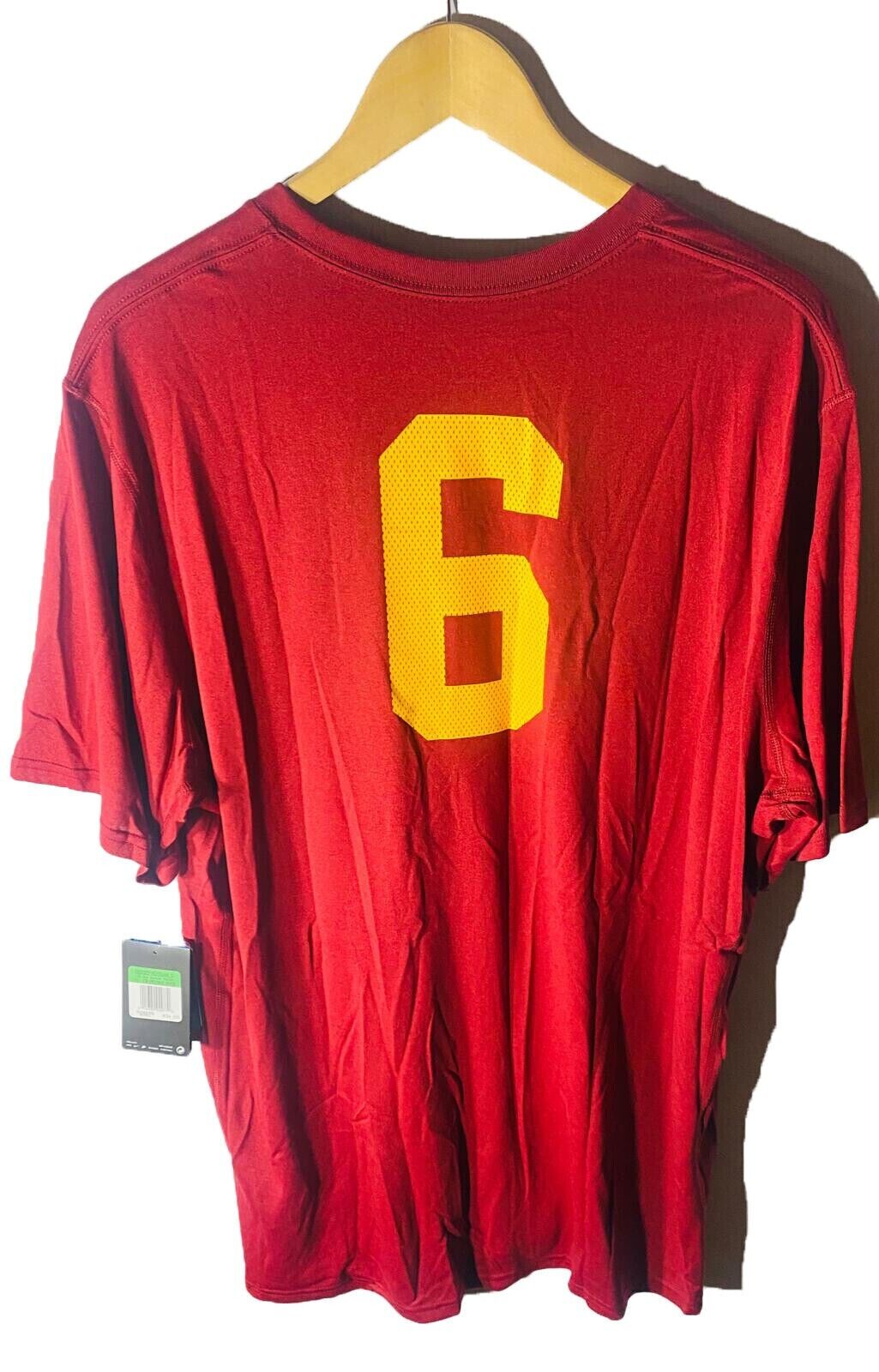 Nike Men's #6 USC Trojans Legend Dominant Number S/Sleeve T